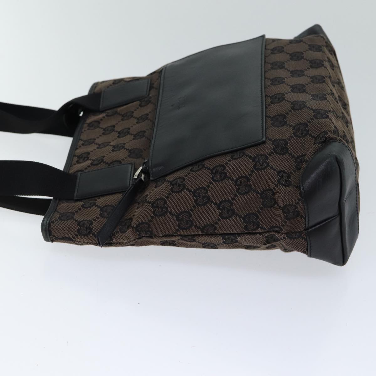 GUCCI GG Canvas Tote Bag Brown 019 0402 yk11958