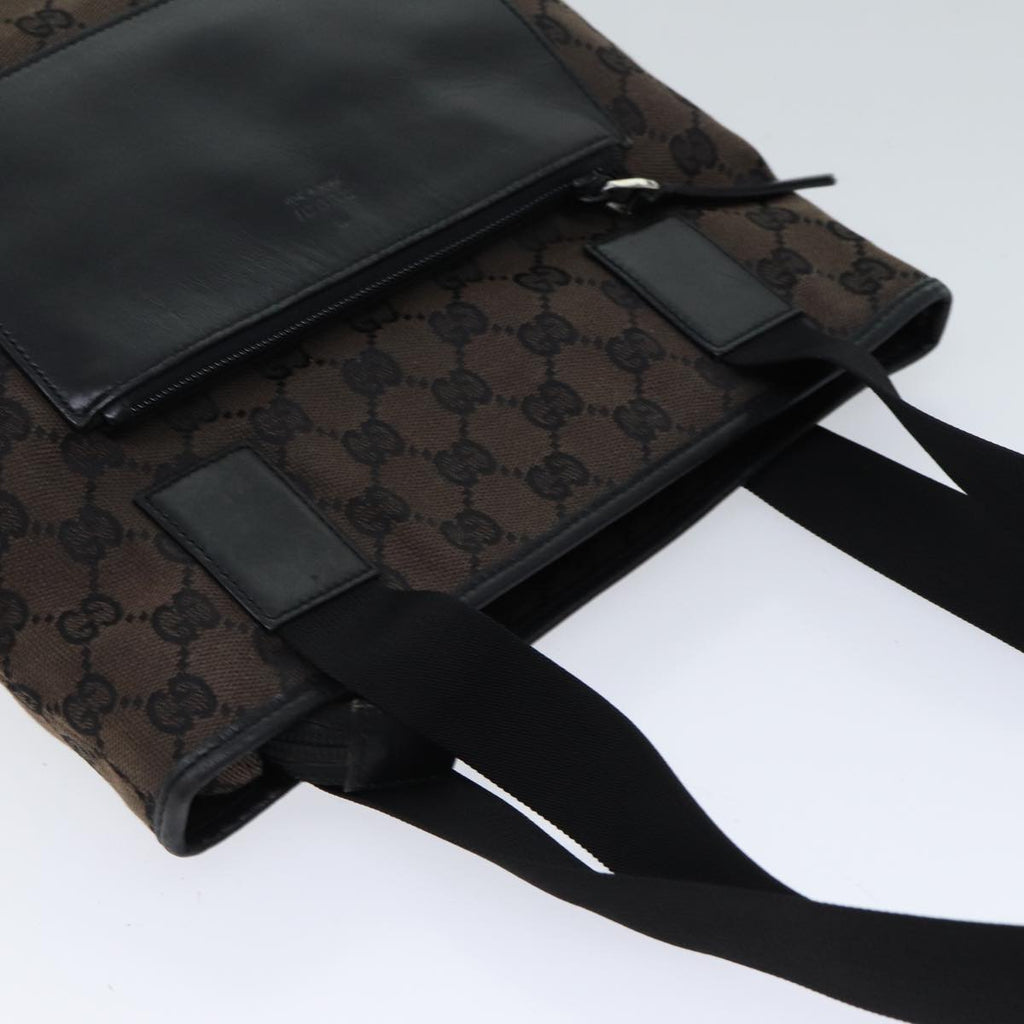 GUCCI GG Canvas Tote Bag Brown 019 0402 yk11958