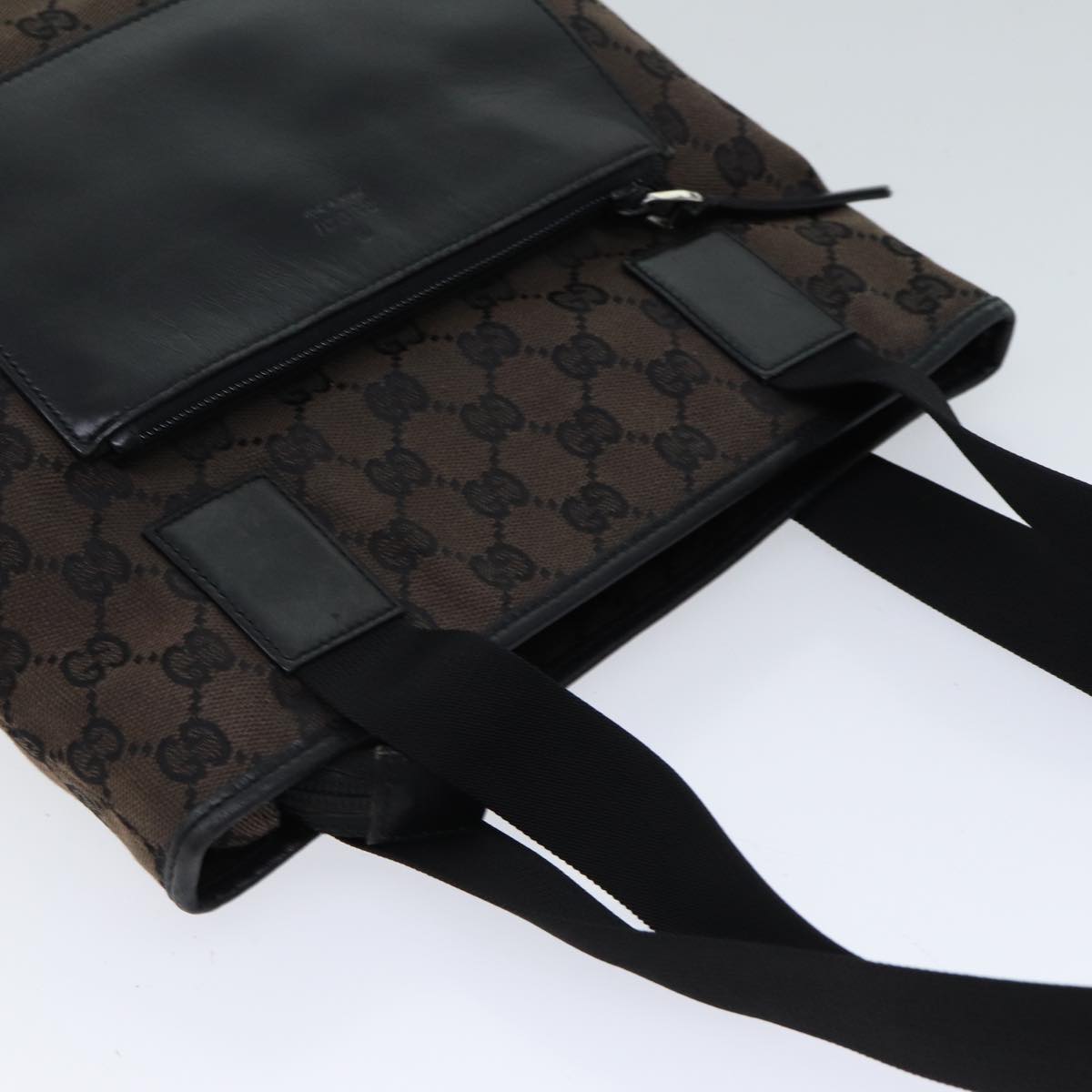 GUCCI GG Canvas Tote Bag Brown 019 0402 yk11958