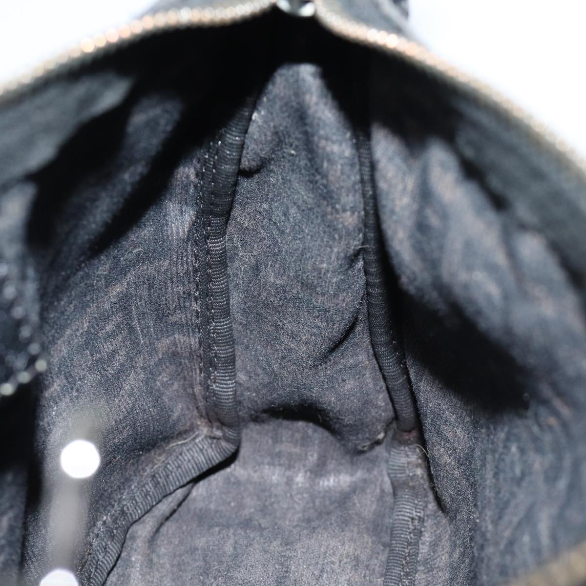 FENDI Zucchino Canvas Hand Bag Black yk11960