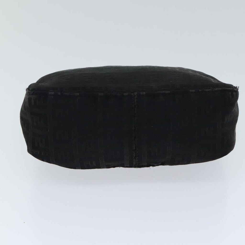 FENDI Zucchino Canvas Hand Bag Black yk11960