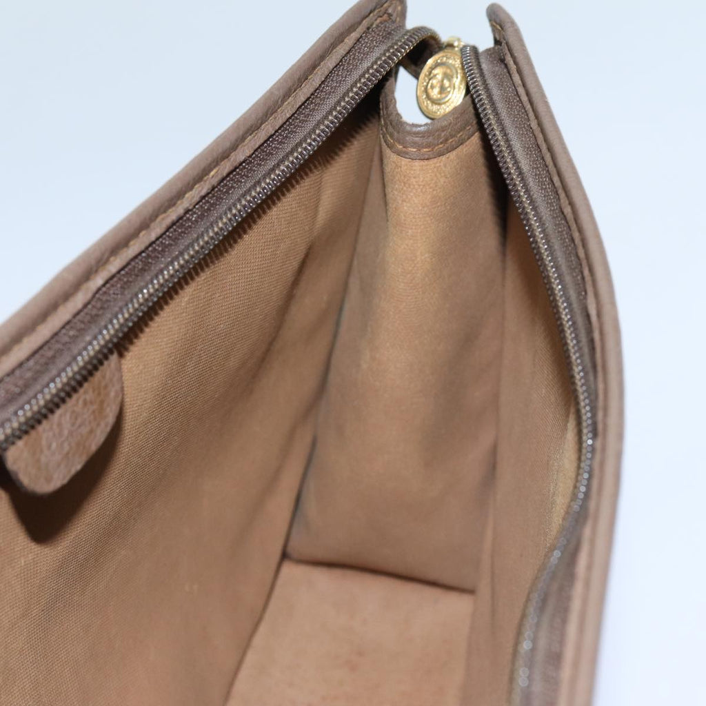 GUCCI GG Supreme Web Sherry Line Clutch Bag Beige 014 123 6053 yk11962