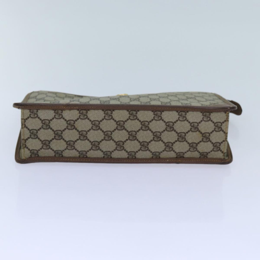 GUCCI GG Supreme Web Sherry Line Clutch Bag Beige 014 123 6053 yk11962