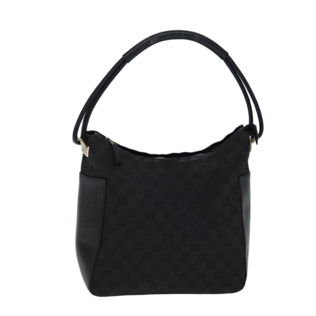GUCCI GG Canvas Shoulder Bag Black 001 3766 yk11968