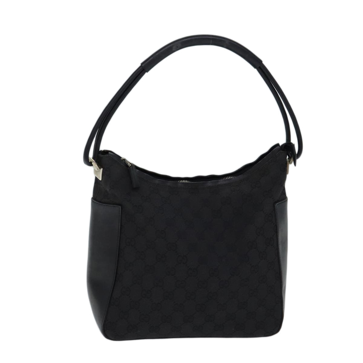 GUCCI GG Canvas Shoulder Bag Black 001 3766 yk11968