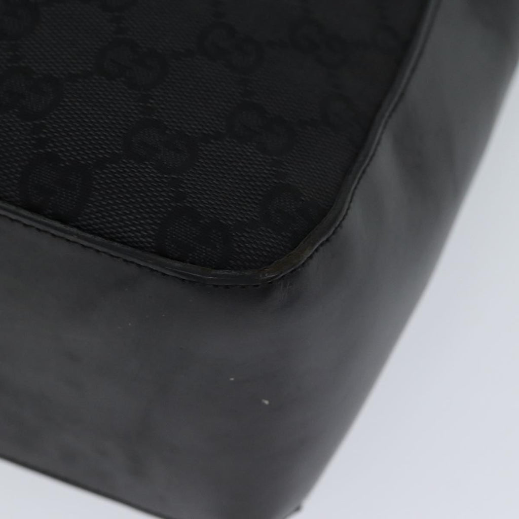 GUCCI GG Canvas Shoulder Bag Black 001 3766 yk11968