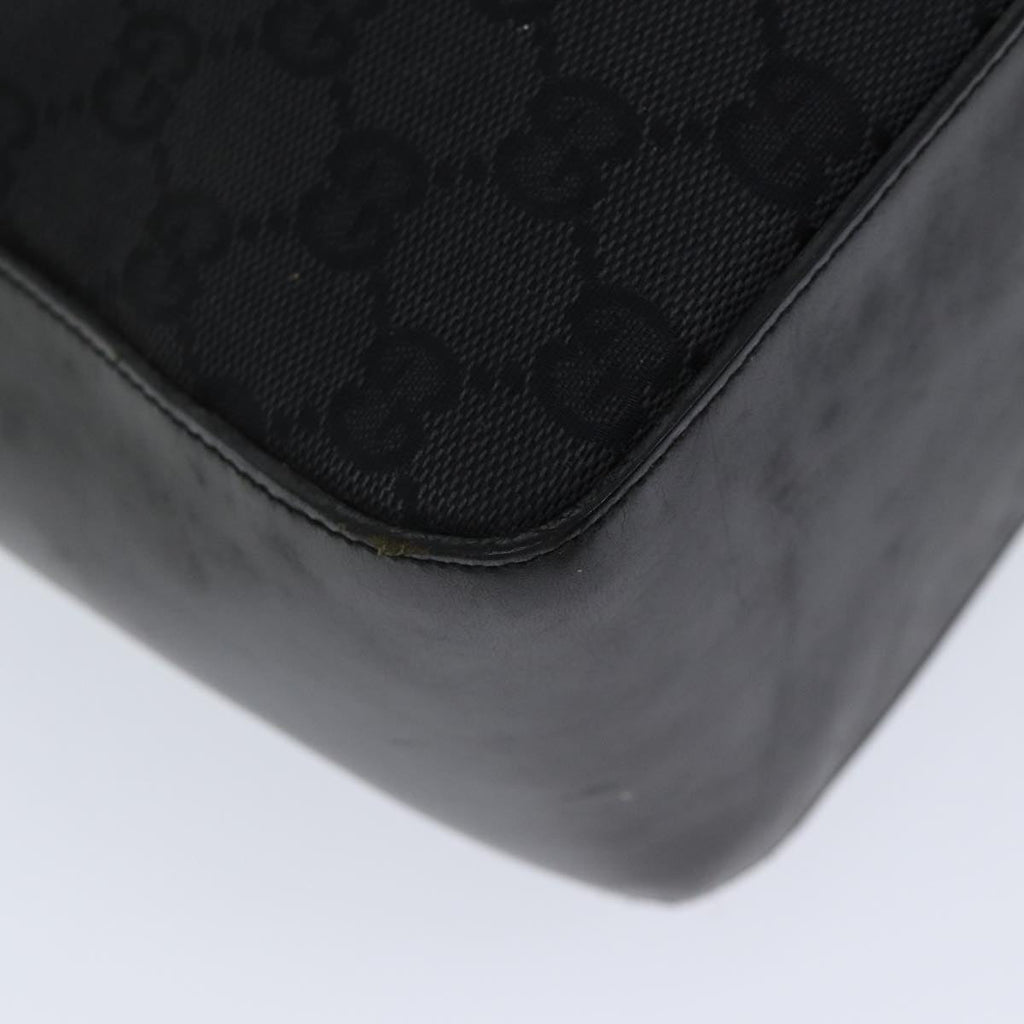 GUCCI GG Canvas Shoulder Bag Black 001 3766 yk11968
