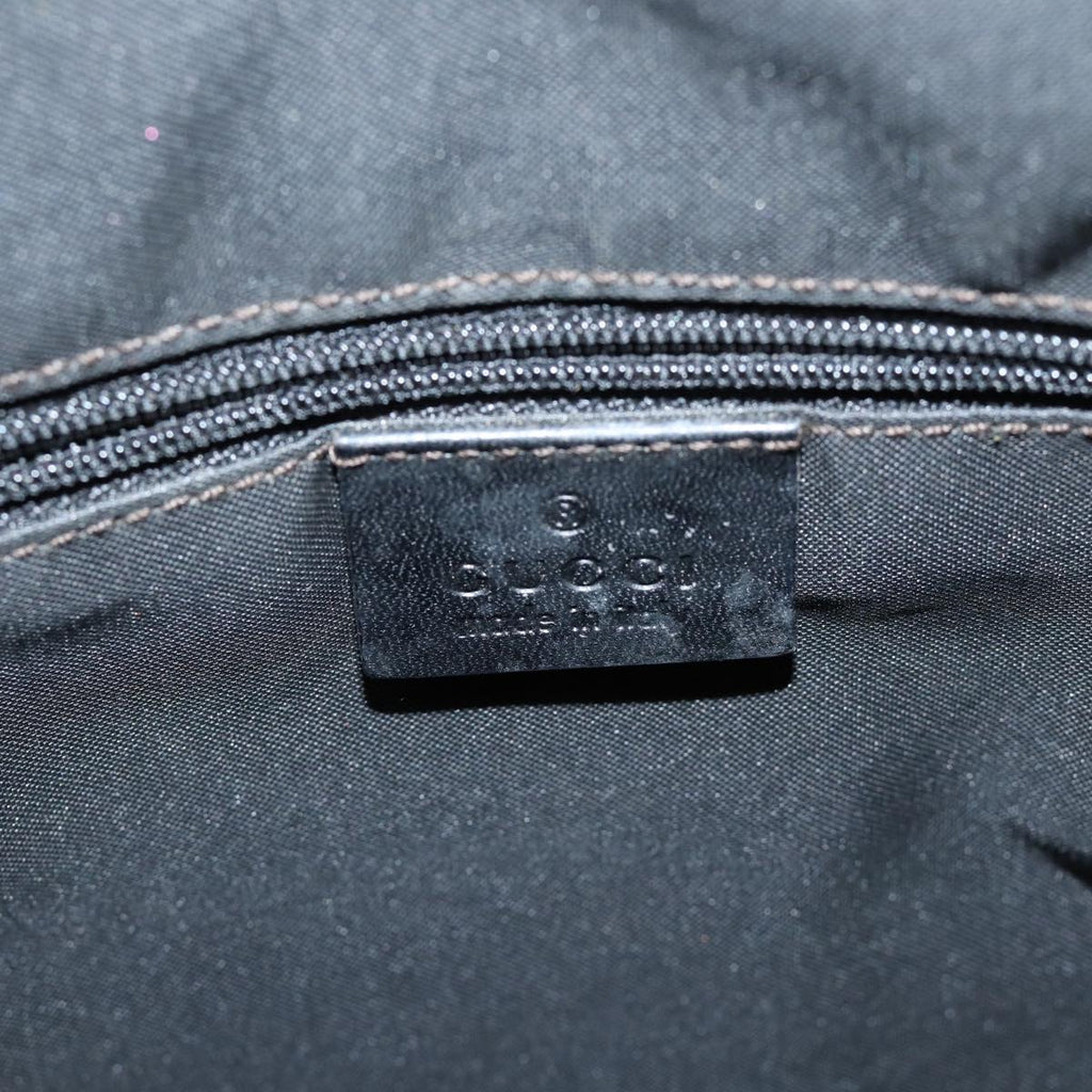GUCCI GG Canvas Shoulder Bag Black 001 3766 yk11968