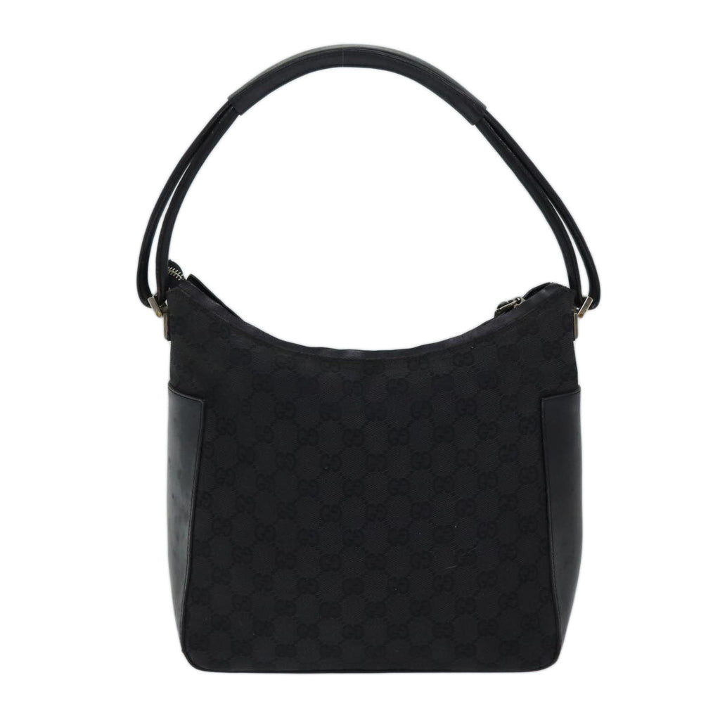GUCCI GG Canvas Shoulder Bag Black 001 3766 yk11968