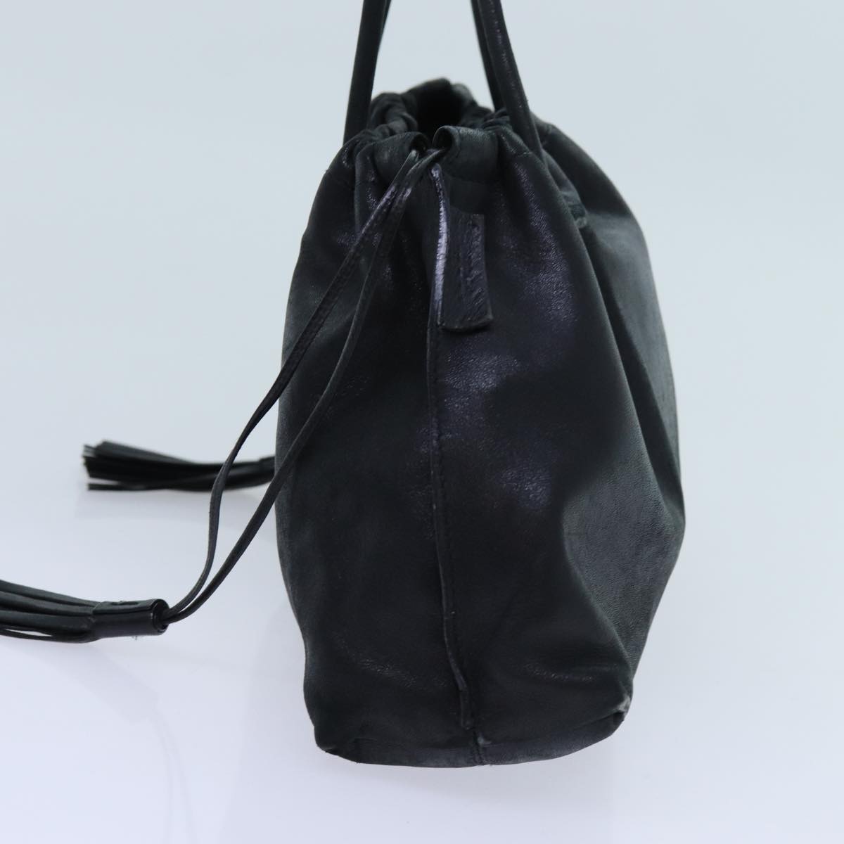 GUCCI Shoulder Bag Suede Leather 2Set Black yk12004