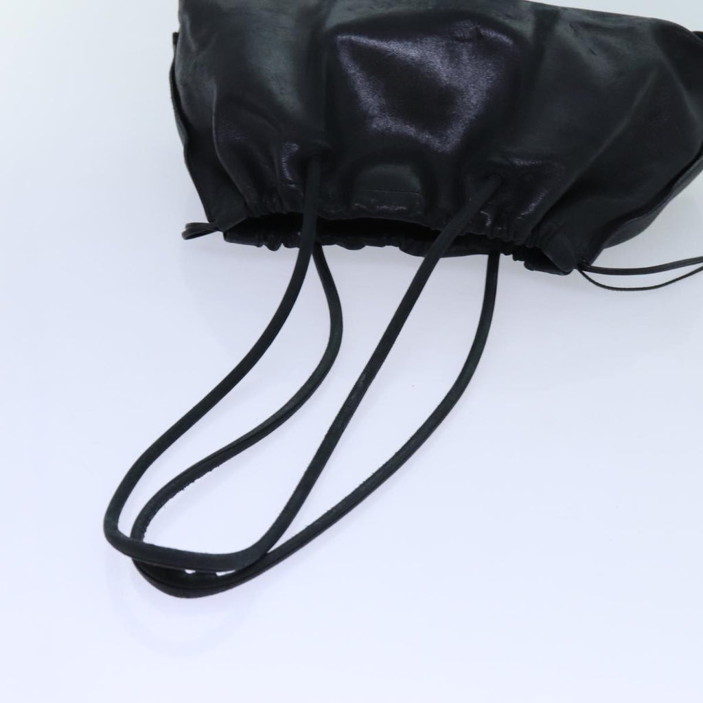 GUCCI Shoulder Bag Suede Leather 2Set Black yk12004