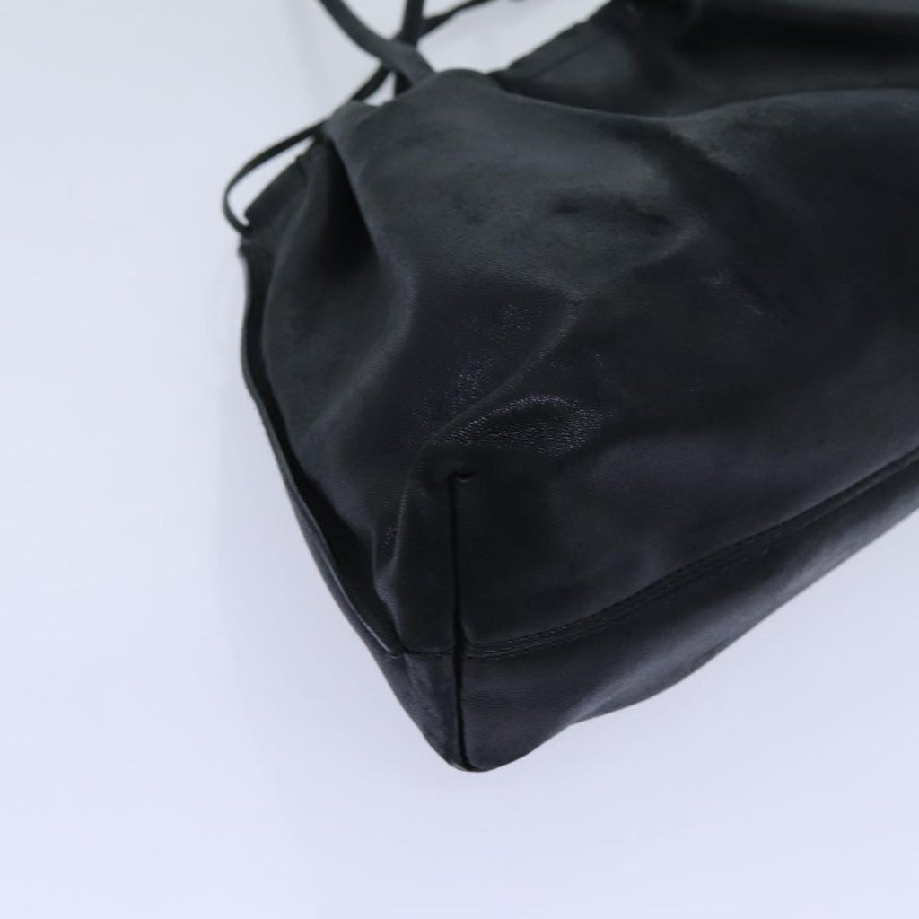 GUCCI Shoulder Bag Suede Leather 2Set Black yk12004
