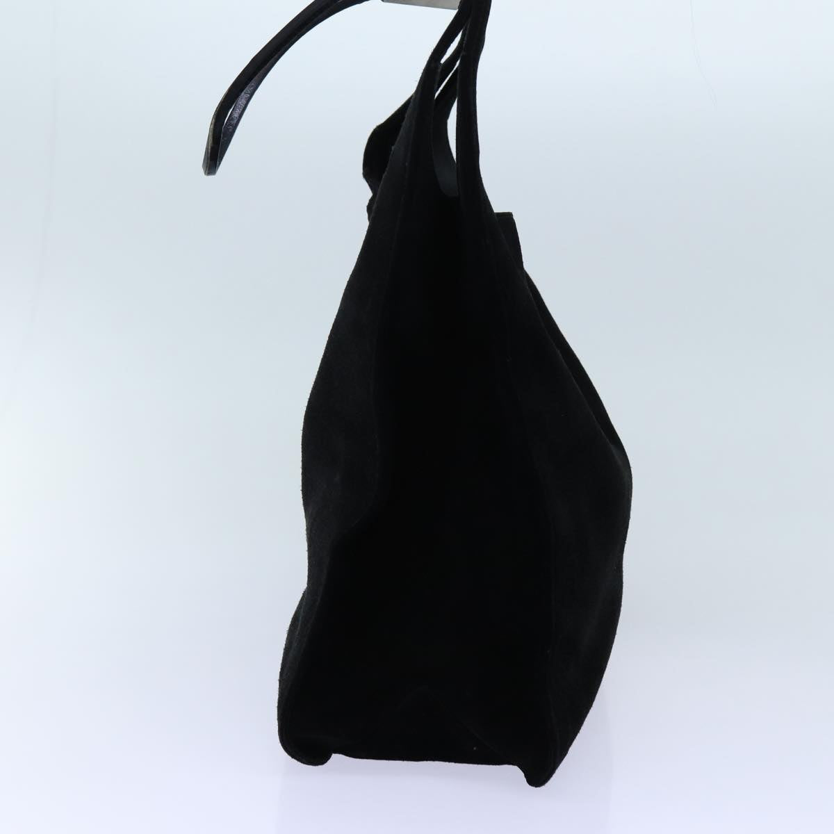 GUCCI Shoulder Bag Suede Leather 2Set Black yk12004