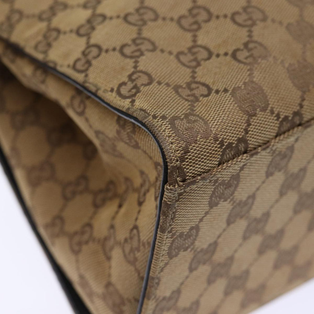GUCCI Bamboo Hand Bag GG Canvas Beige 002 1010 yk12011