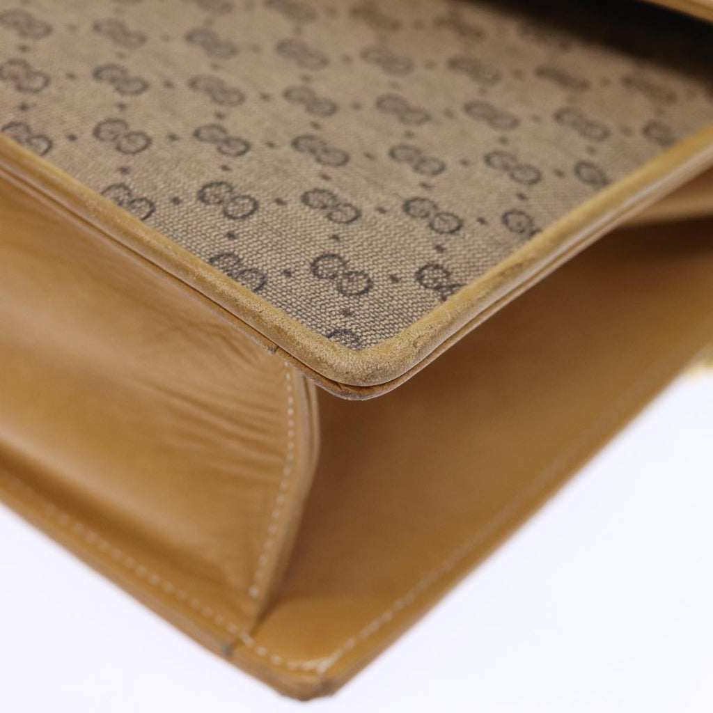GUCCI Micro GG Supreme Chain Web Sherry Line Shoulder Bag PVC Beige yk12014