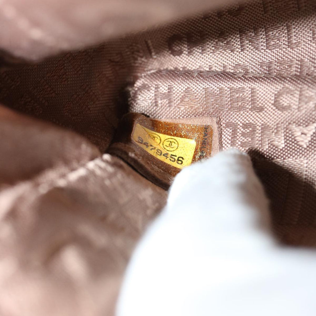 CHANEL Turn Lock Chain COCO Mark Shoulder Bag tweed Pink CC yk12015A