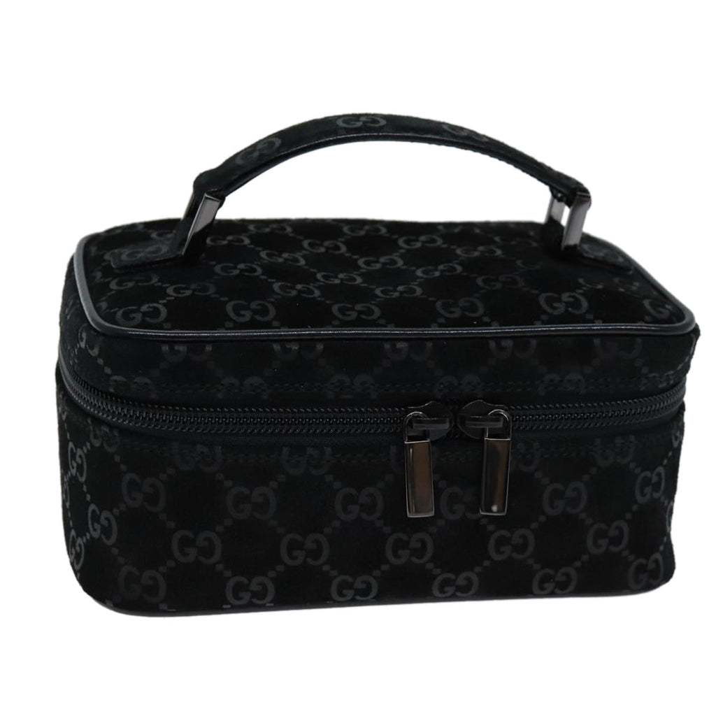 GUCCI GG Canvas Vanity Cosmetic Pouch Black 032 1956 0051 yk12017