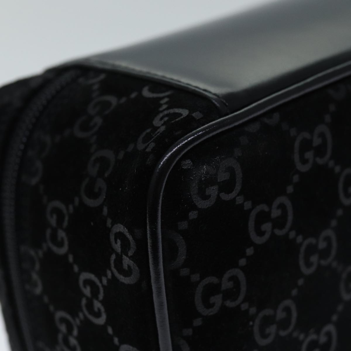 GUCCI GG Canvas Vanity Cosmetic Pouch Black 032 1956 0051 yk12017