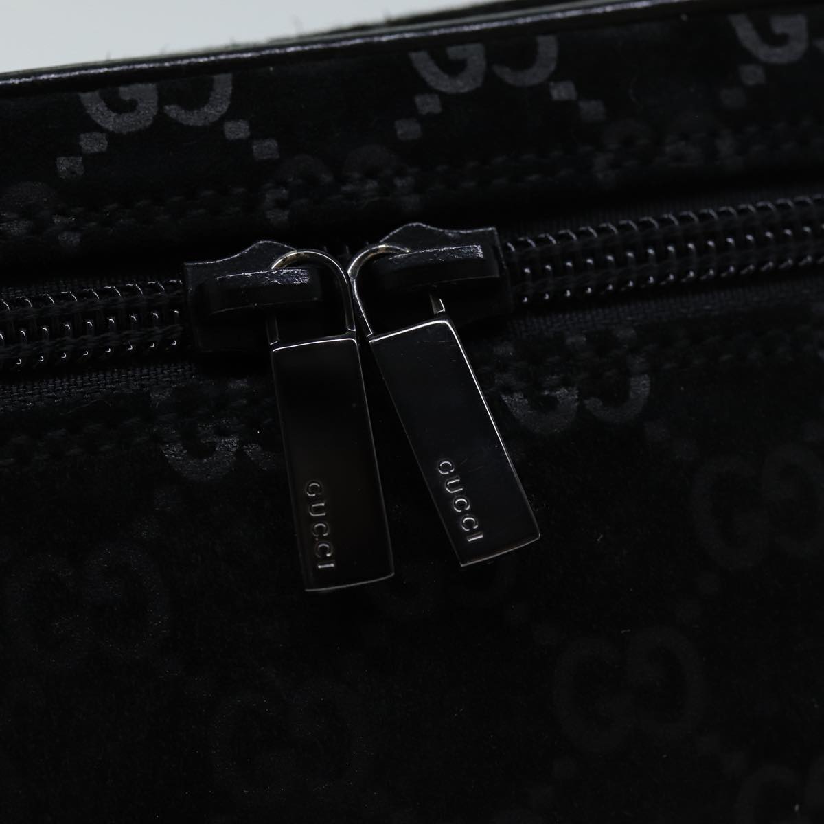 GUCCI GG Canvas Vanity Cosmetic Pouch Black 032 1956 0051 yk12017