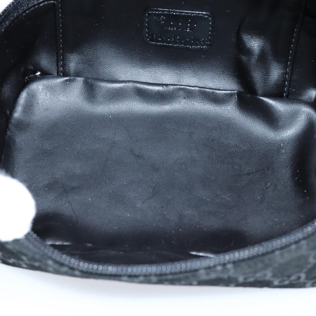 GUCCI GG Canvas Vanity Cosmetic Pouch Black 032 1956 0051 yk12017