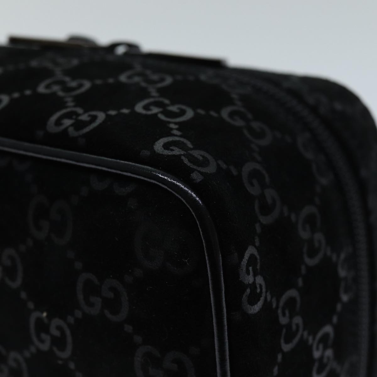 GUCCI GG Canvas Vanity Cosmetic Pouch Black 032 1956 0051 yk12017