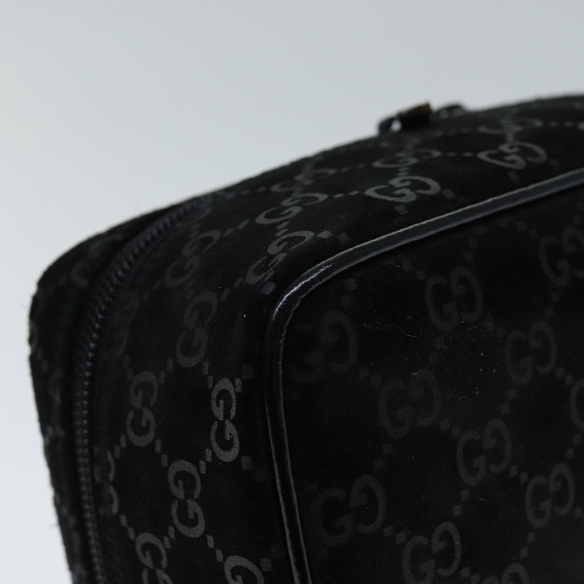 GUCCI GG Canvas Vanity Cosmetic Pouch Black 032 1956 0051 yk12017