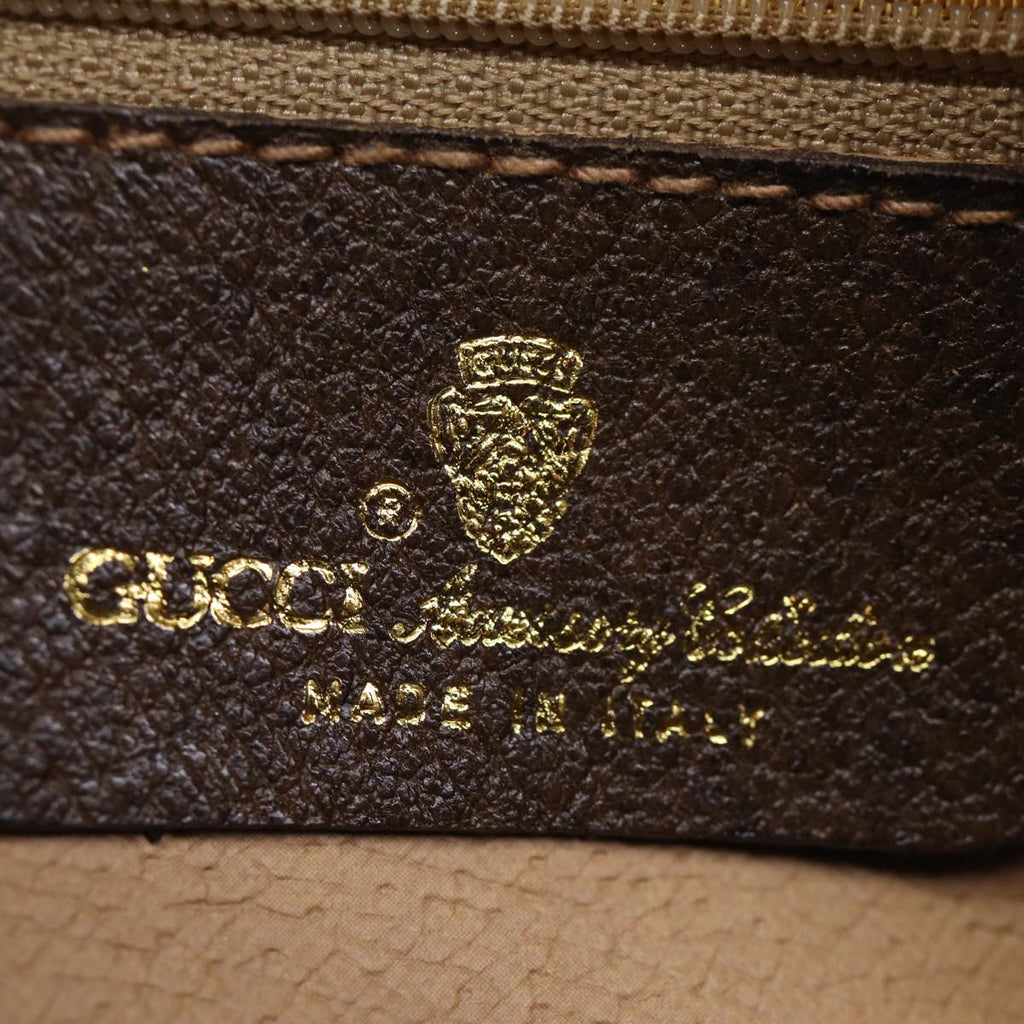 GUCCI GG Supreme Web Sherry Line Shoulder Bag PVC Beige 156 02 089 yk12027