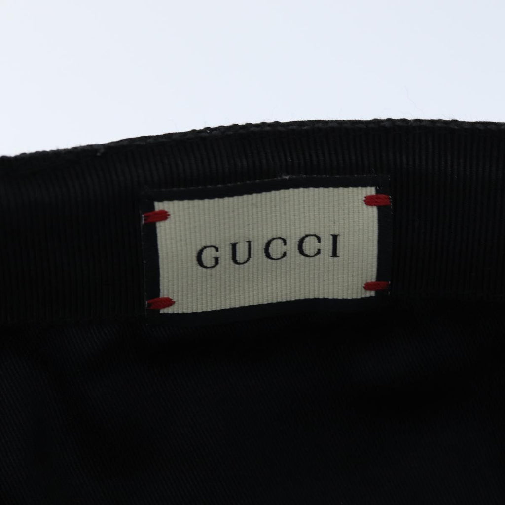 GUCCI GG Canvas Web Sherry Line Cap XL Black Red Green 200035 yk12030