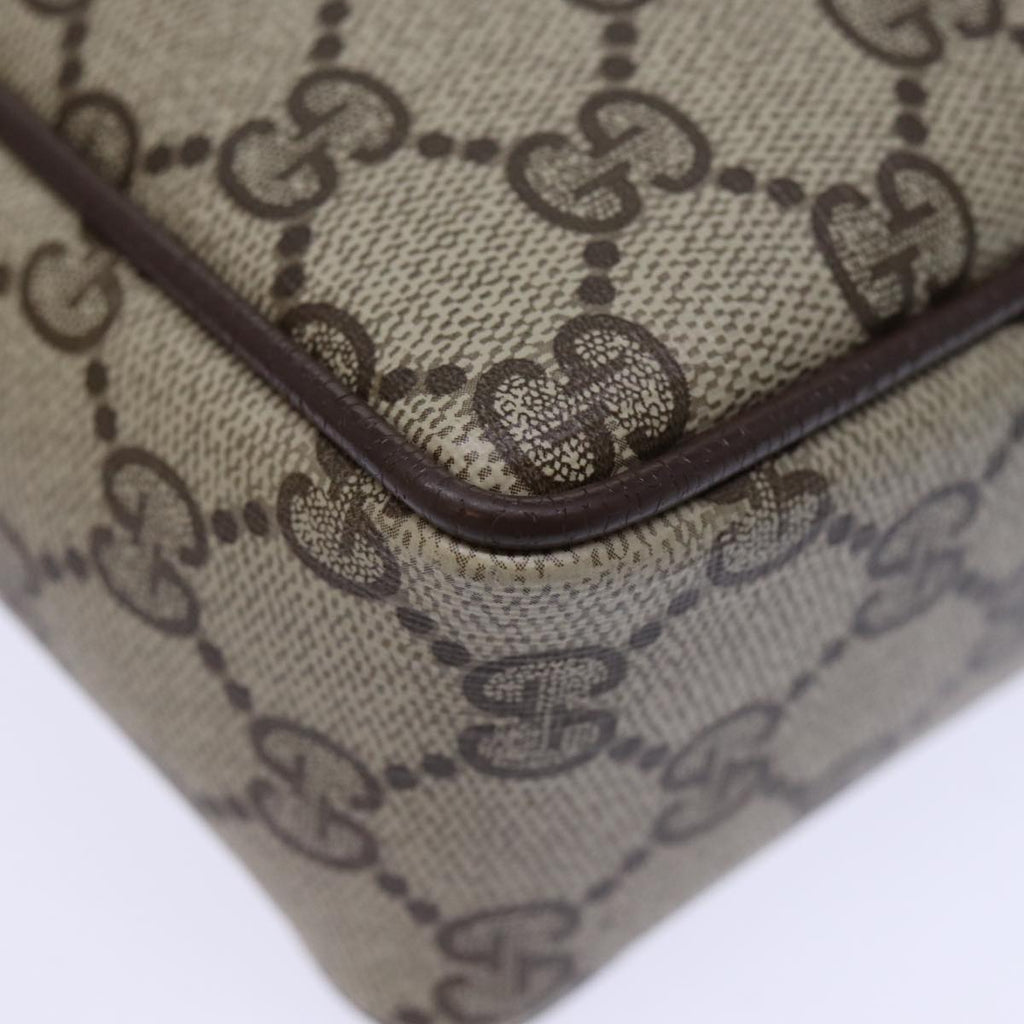 GUCCI GG Supreme Clutch Bag PVC Beige 156 01 053 yk12050