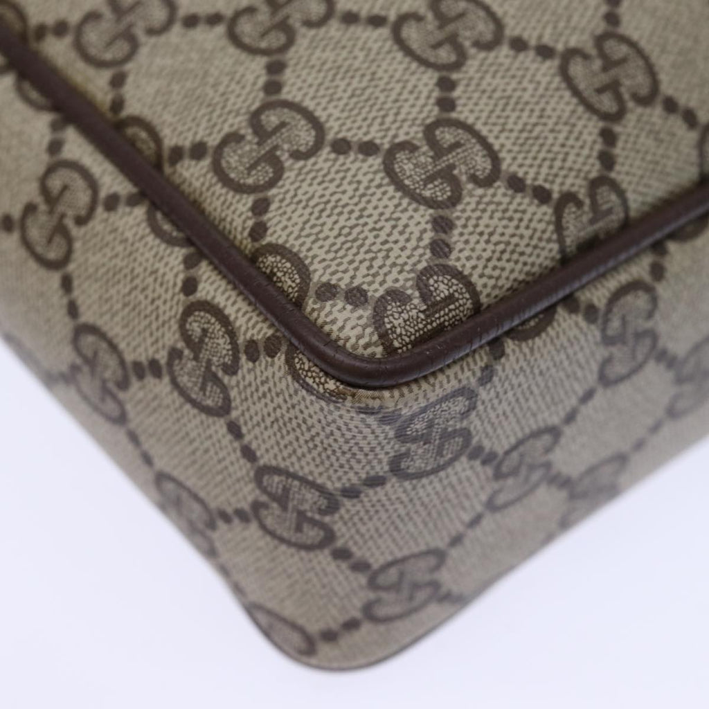 GUCCI GG Supreme Clutch Bag PVC Beige 156 01 053 yk12050