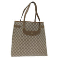 GUCCI GG Supreme Tote Bag PVC Beige 39 02 061 yk12055