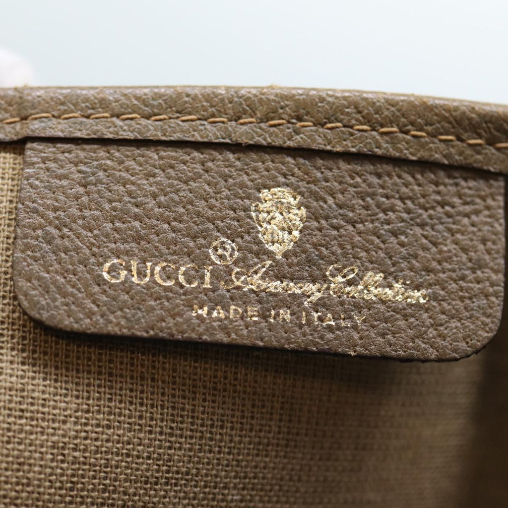 GUCCI GG Supreme Tote Bag PVC Beige 39 02 061 yk12055