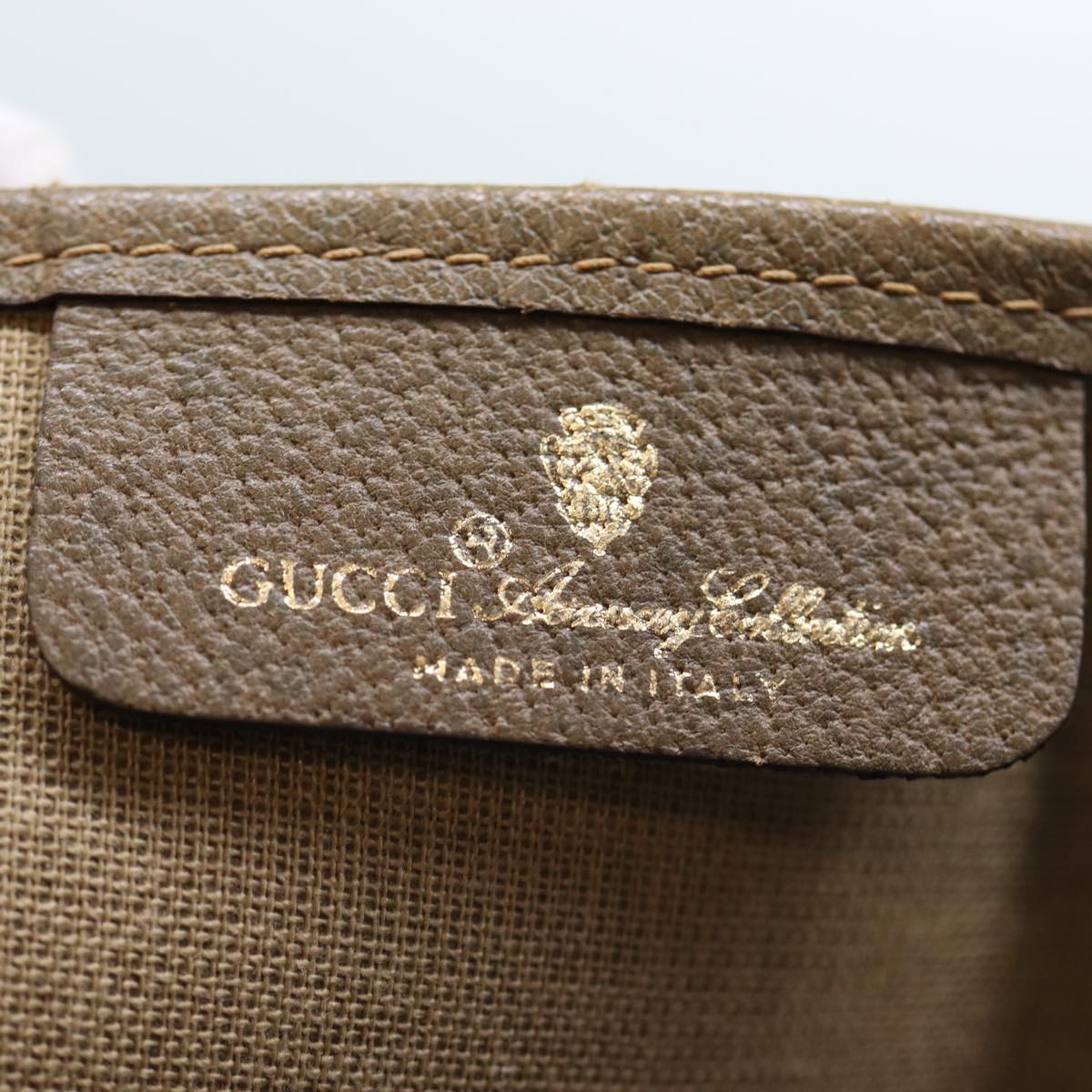 GUCCI GG Supreme Tote Bag PVC Beige 39 02 061 yk12055