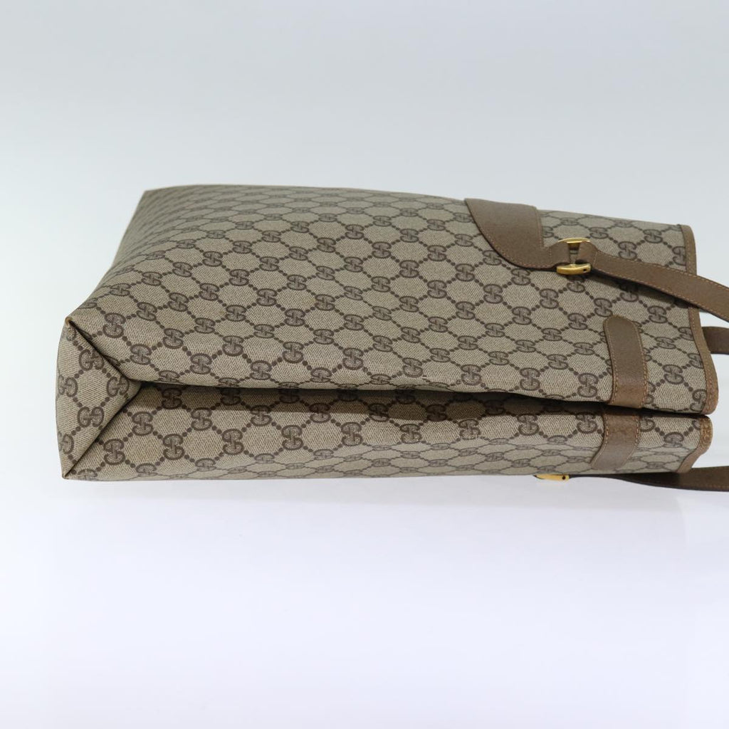 GUCCI GG Supreme Tote Bag PVC Beige 39 02 061 yk12055
