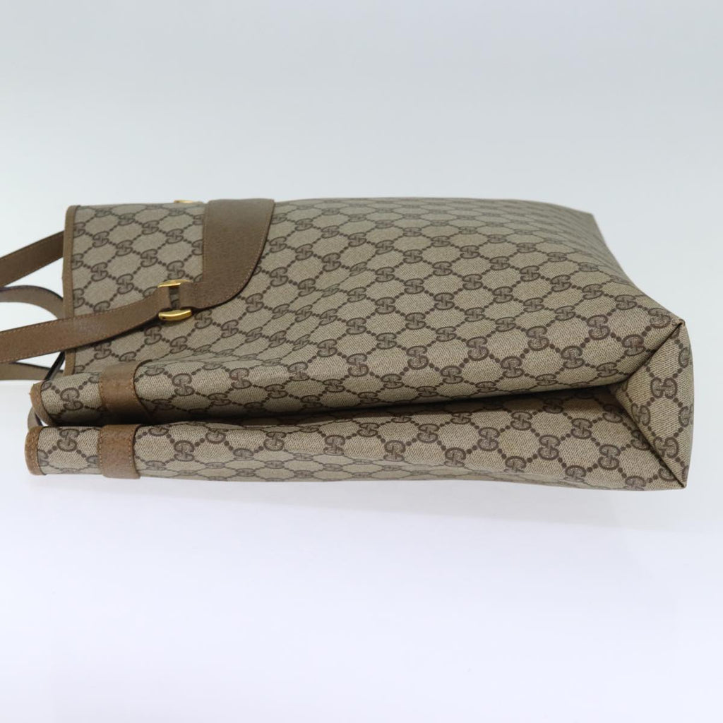 GUCCI GG Supreme Tote Bag PVC Beige 39 02 061 yk12055