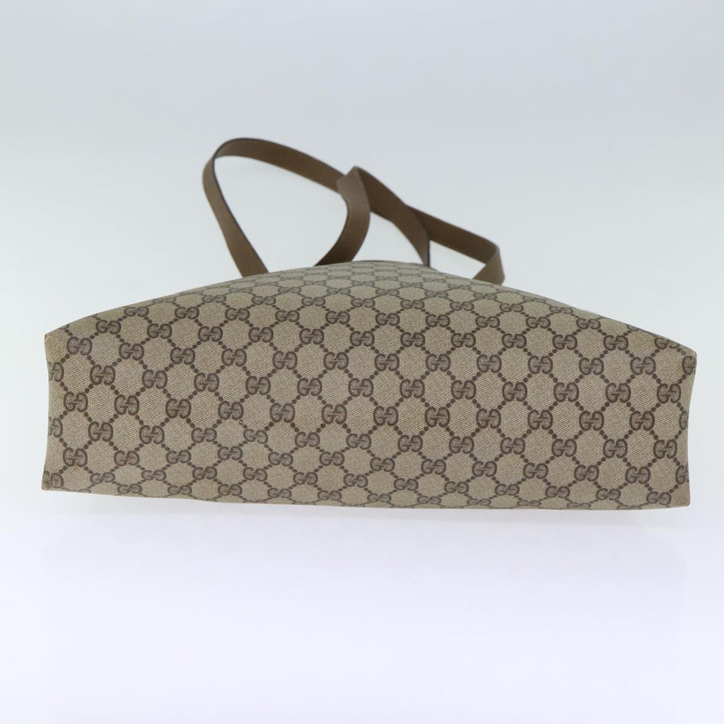 GUCCI GG Supreme Tote Bag PVC Beige 39 02 061 yk12055