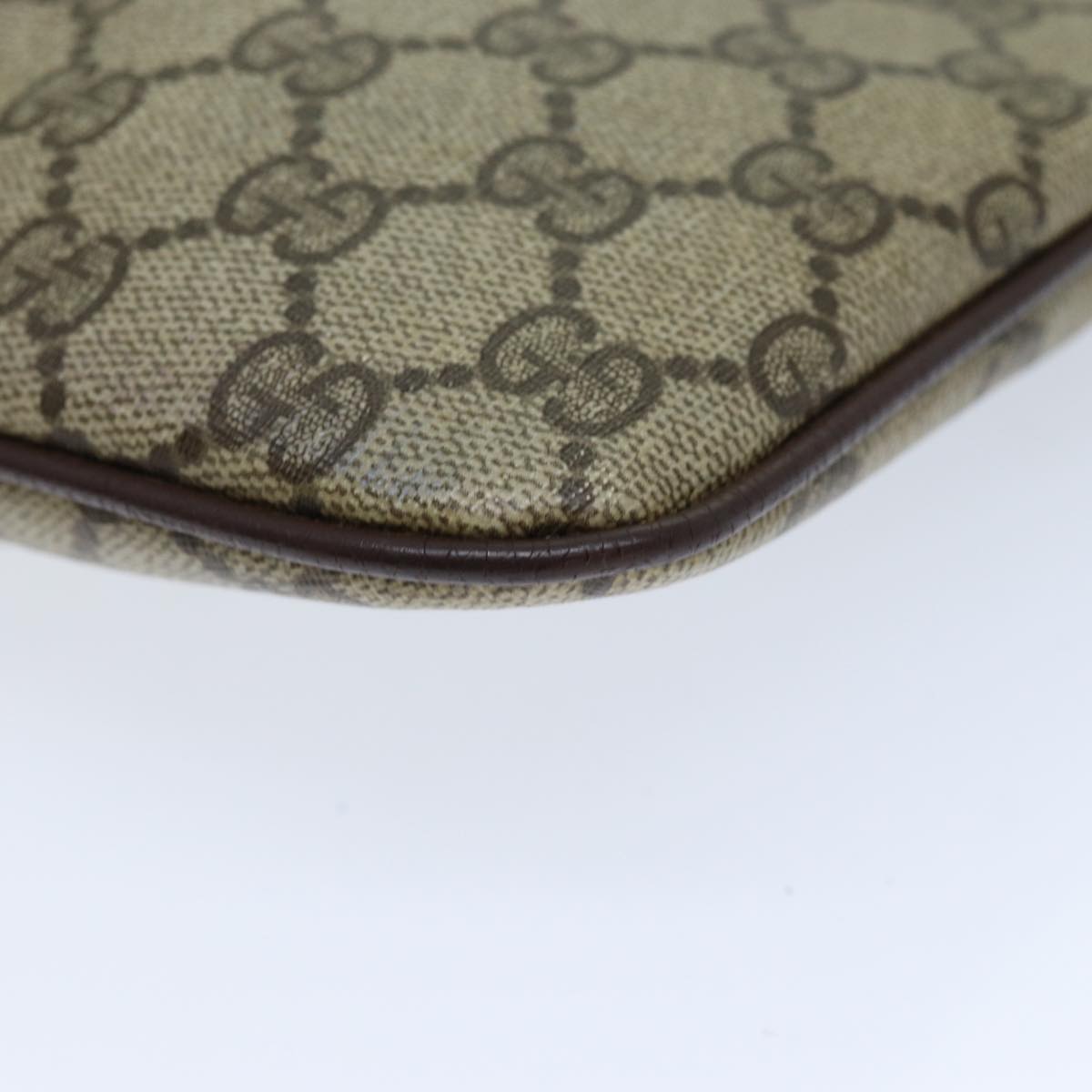 GUCCI GG Supreme Web Sherry Line Shoulder Bag PVC Beige 904 02 047 yk12073