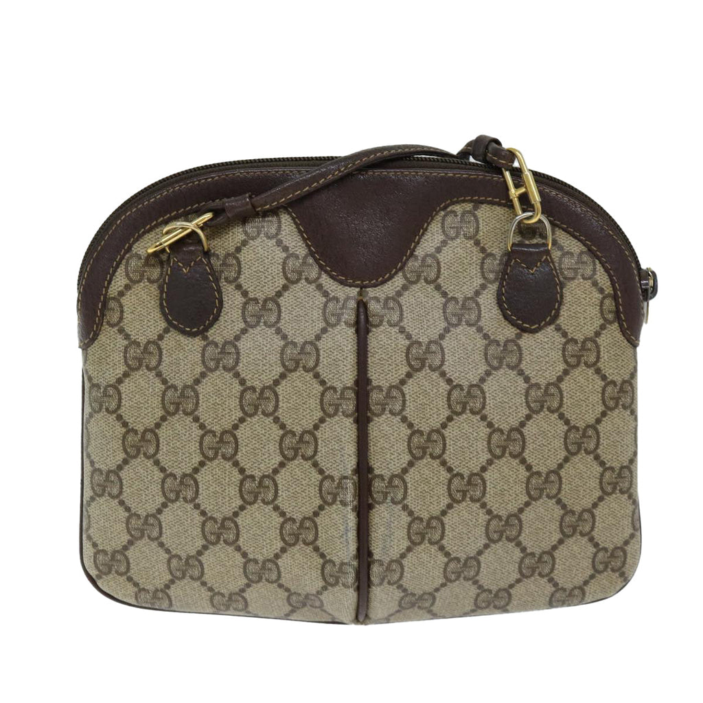 GUCCI GG Supreme Web Sherry Line Shoulder Bag PVC Beige 904 02 047 yk12073