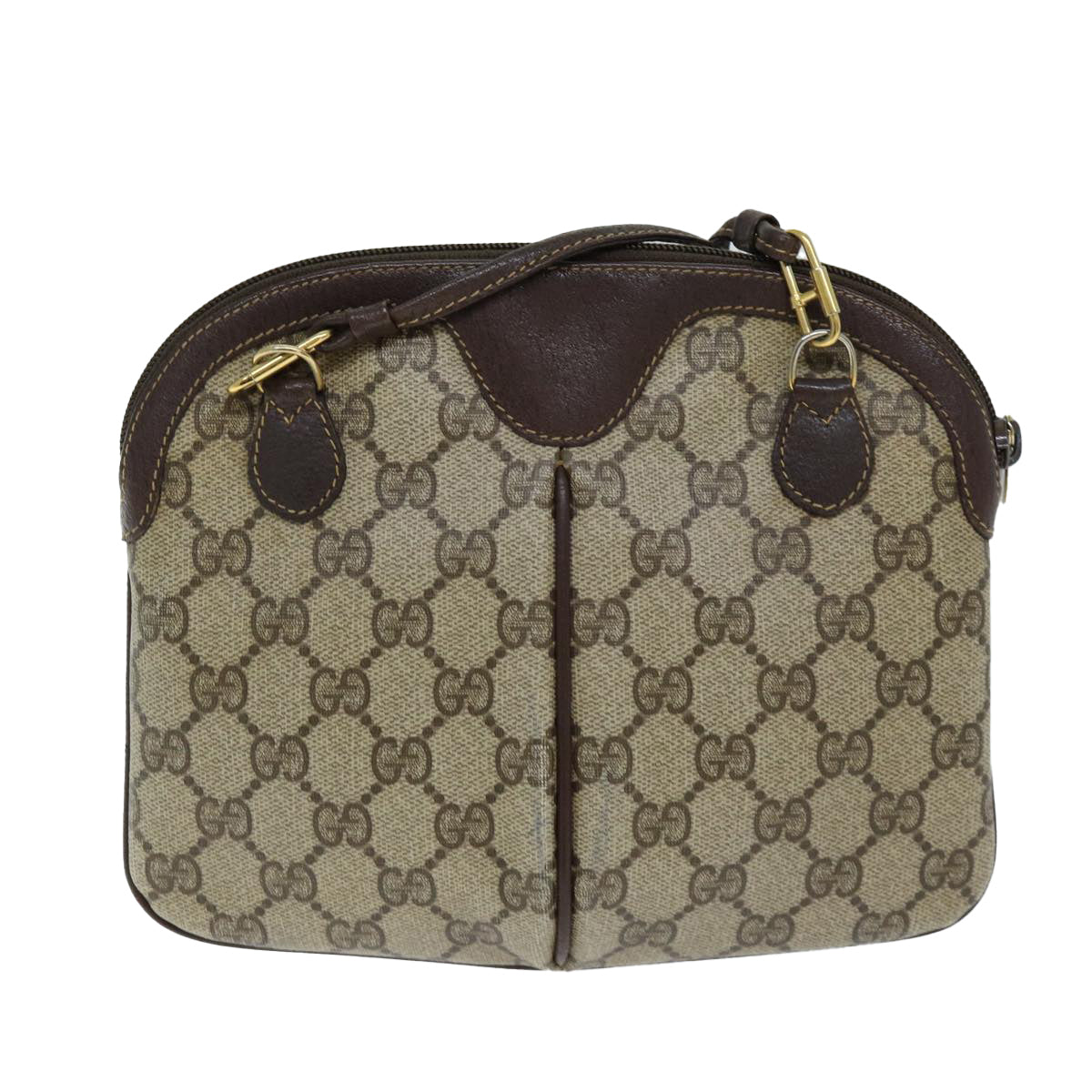 GUCCI GG Supreme Web Sherry Line Shoulder Bag PVC Beige 904 02 047 yk12073