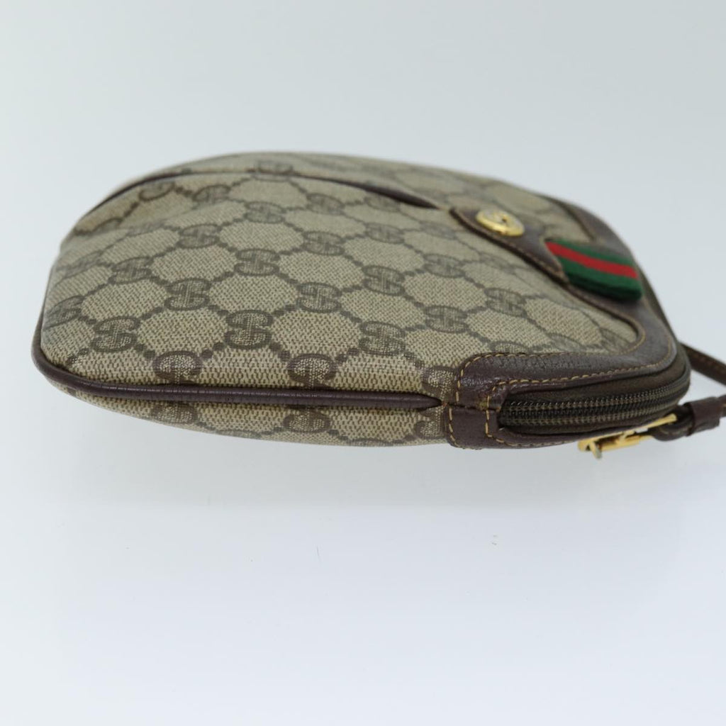 GUCCI GG Supreme Web Sherry Line Shoulder Bag PVC Beige 904 02 047 yk12073