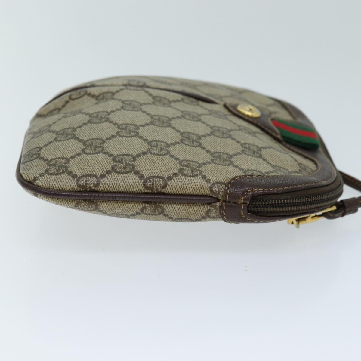 GUCCI GG Supreme Web Sherry Line Shoulder Bag PVC Beige 904 02 047 yk12073