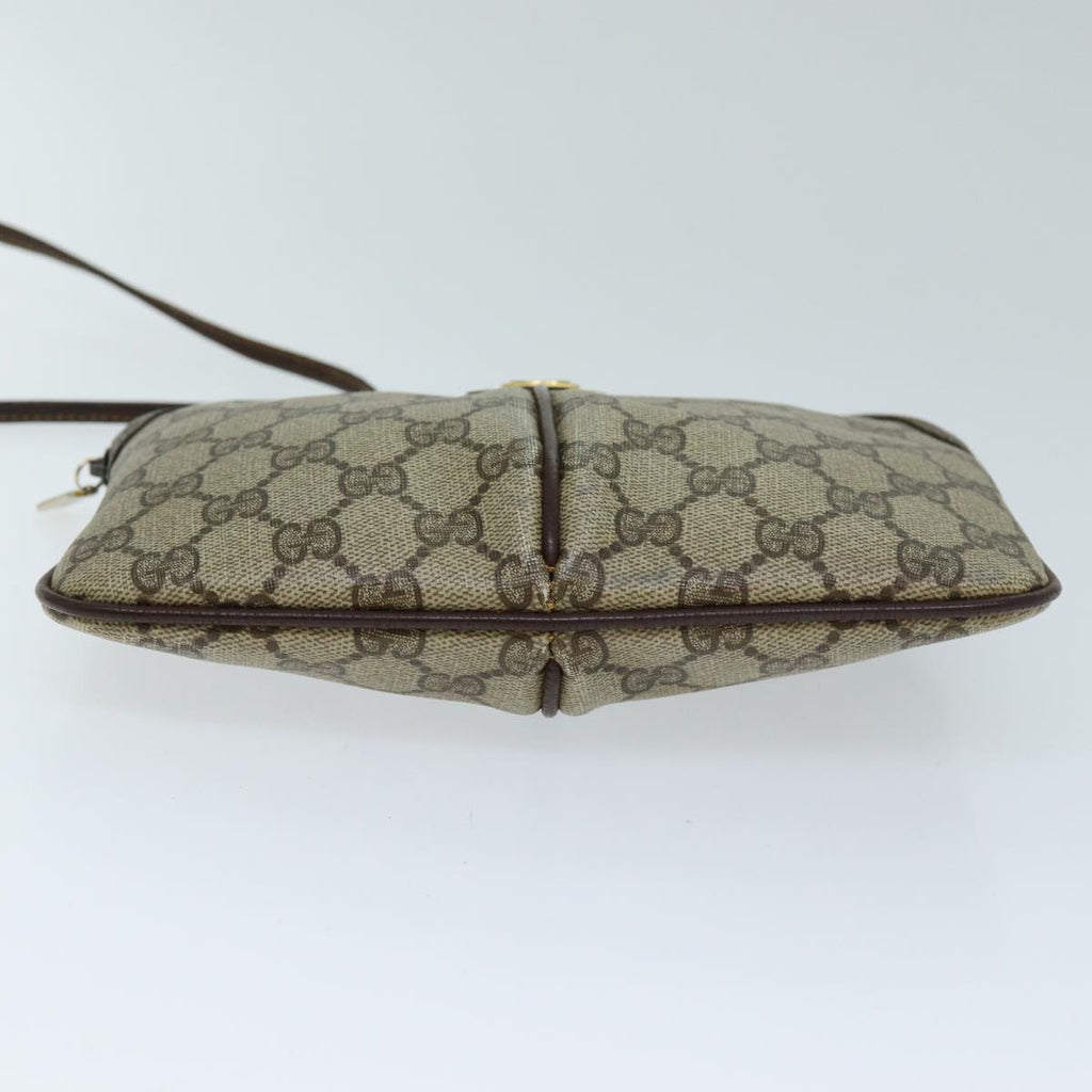 GUCCI GG Supreme Web Sherry Line Shoulder Bag PVC Beige 904 02 047 yk12073