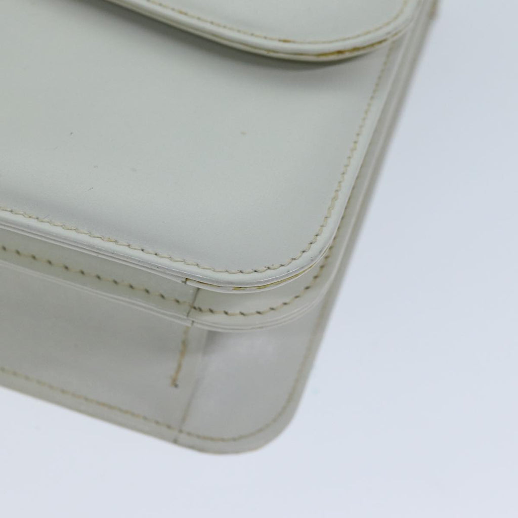 GUCCI Hand Bag Leather White yk12076