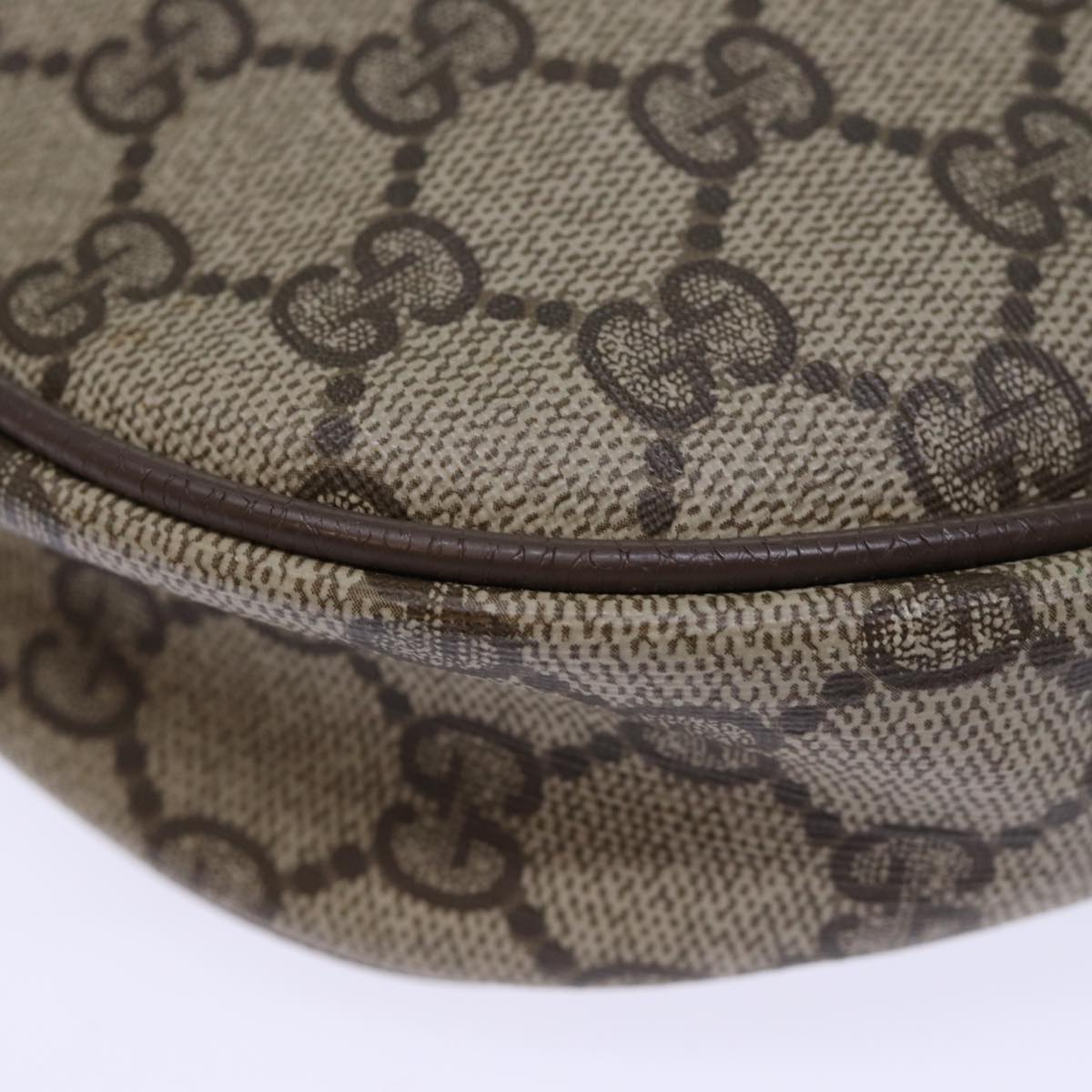 GUCCI GG Supreme Shoulder Bag PVC Beige 56 02 600 yk12077