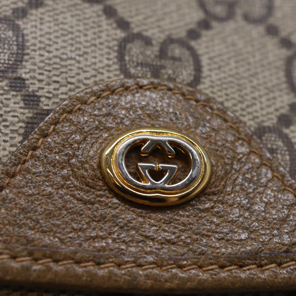 GUCCI GG Supreme Shoulder Bag PVC Beige 56 02 600 yk12077