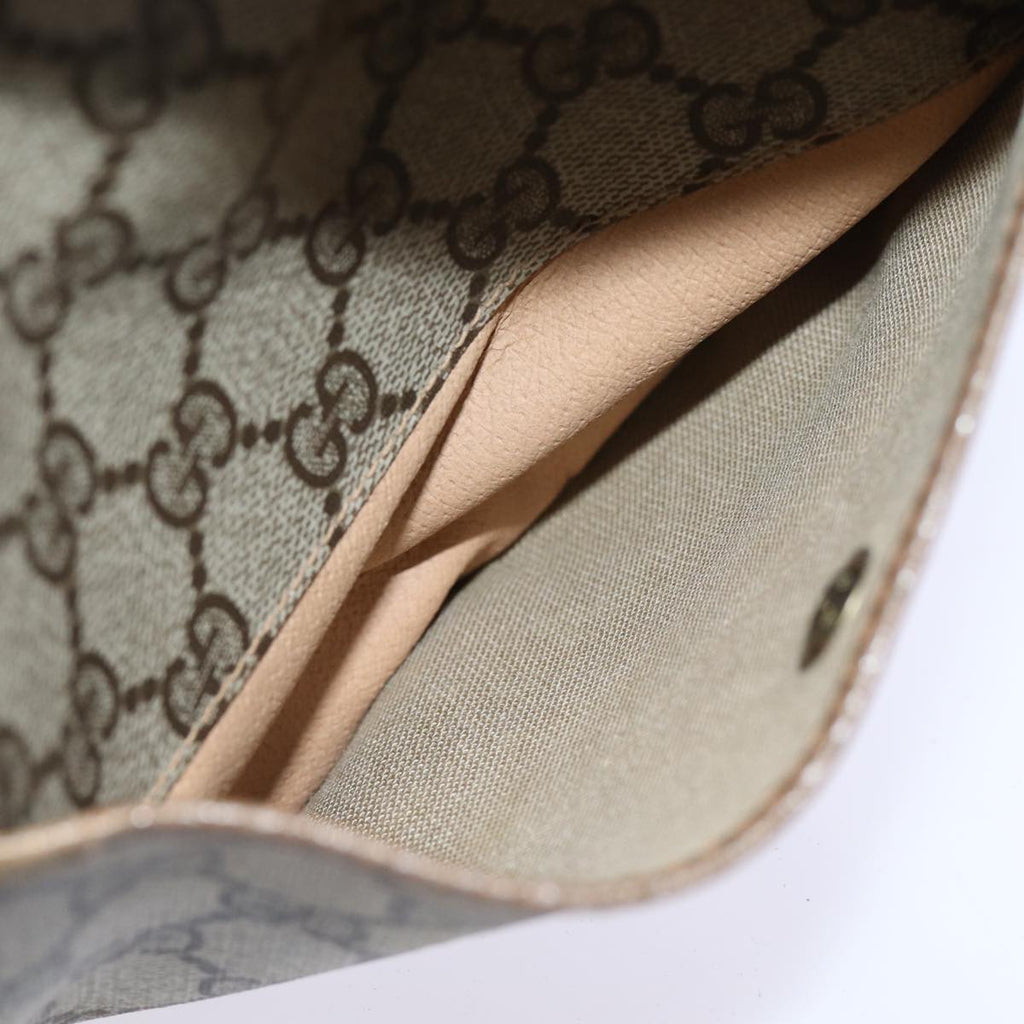 GUCCI GG Supreme Shoulder Bag PVC Beige 56 02 600 yk12077