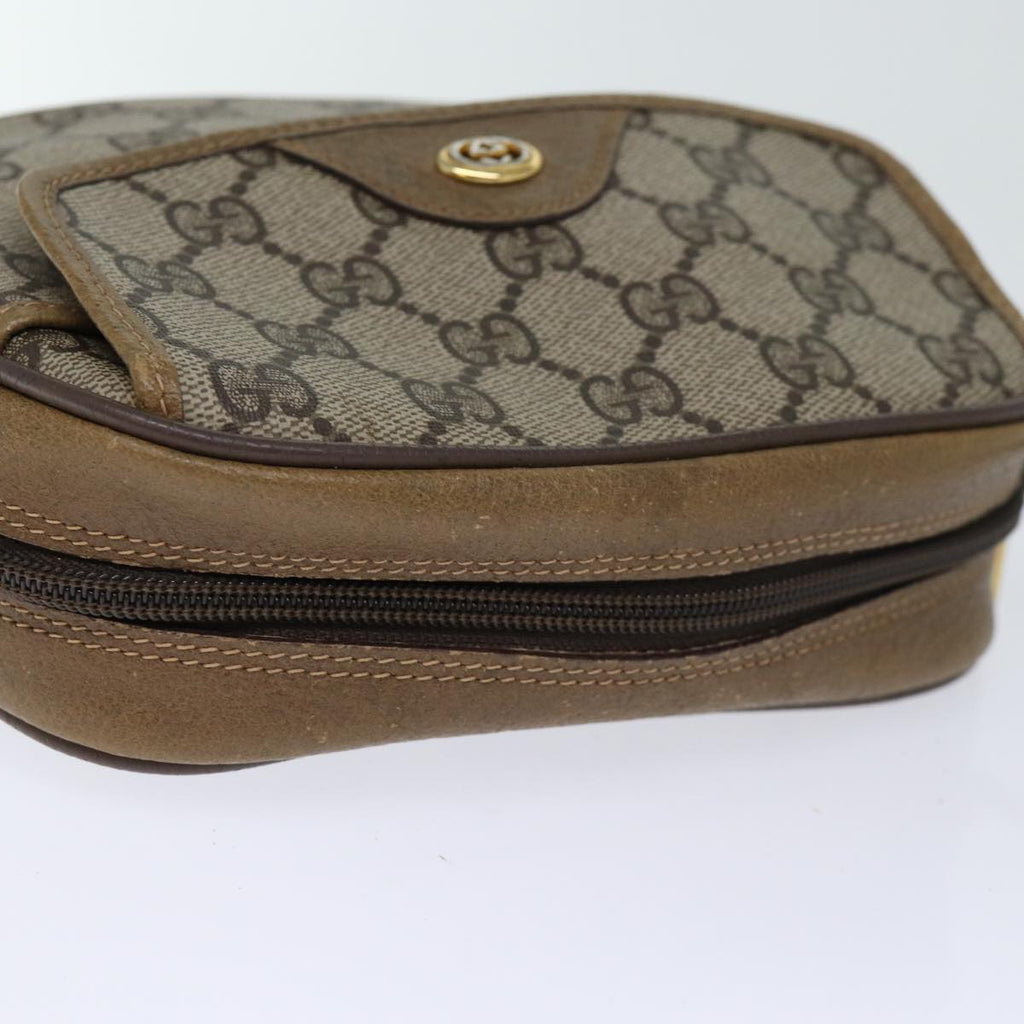 GUCCI GG Supreme Shoulder Bag PVC Beige 56 02 600 yk12077