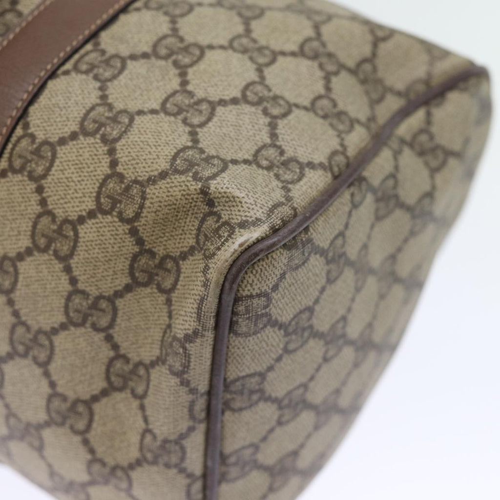 GUCCI GG Supreme Boston Bag PVC Beige 002 123 6842 yk12081