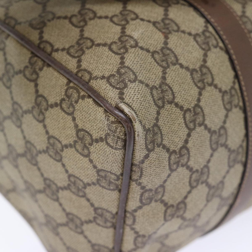 GUCCI GG Supreme Boston Bag PVC Beige 002 123 6842 yk12081