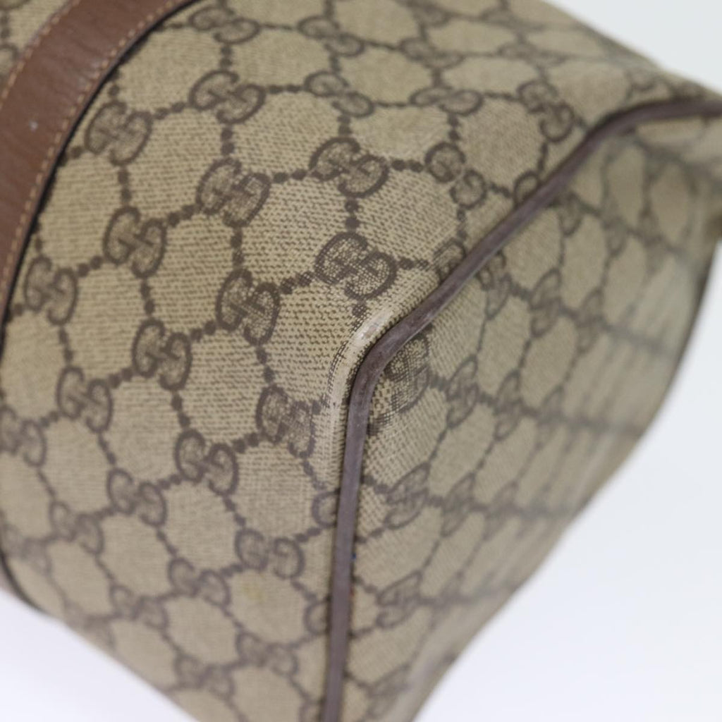 GUCCI GG Supreme Boston Bag PVC Beige 002 123 6842 yk12081